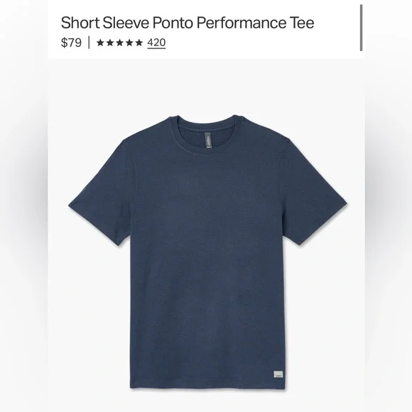 Vuori Men’s “Ponto Performance” Short Sleeve (M) *BESTSELLER* - Picture 4 of 11